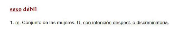 La nueva definición de sexo débil. La nueva definición de sexo débil.