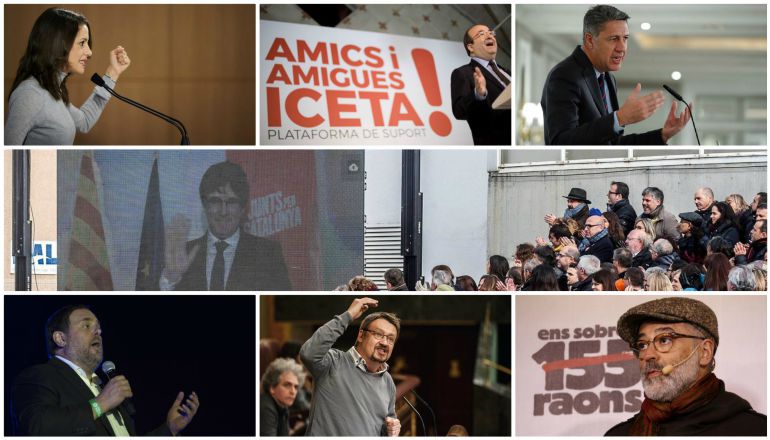 Los siete candidatos aspirantes a liderar Cataluña tras las elecciones del 21-D. Los siete candidatos aspirantes a liderar Cataluña tras las elecciones del 21-D.