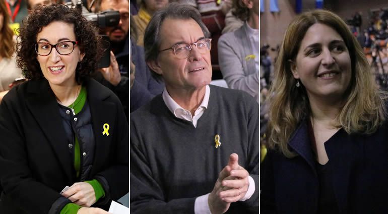 Marta Rovira, Artur Mas y Marta Pascal Marta Rovira, Artur Mas y Marta Pascal