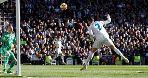 El gol anulado a Cristiano en el arranque del partido. El gol anulado a Cristiano en el arranque del partido.