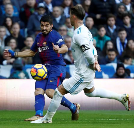 Luis Suárez y Sergio Ramos. Luis Suárez y Sergio Ramos.
