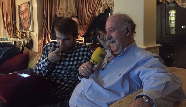 Vicente Del Bosque, durante la entrevista con SER Deportivos Vicente Del Bosque, durante la entrevista con SER Deportivos