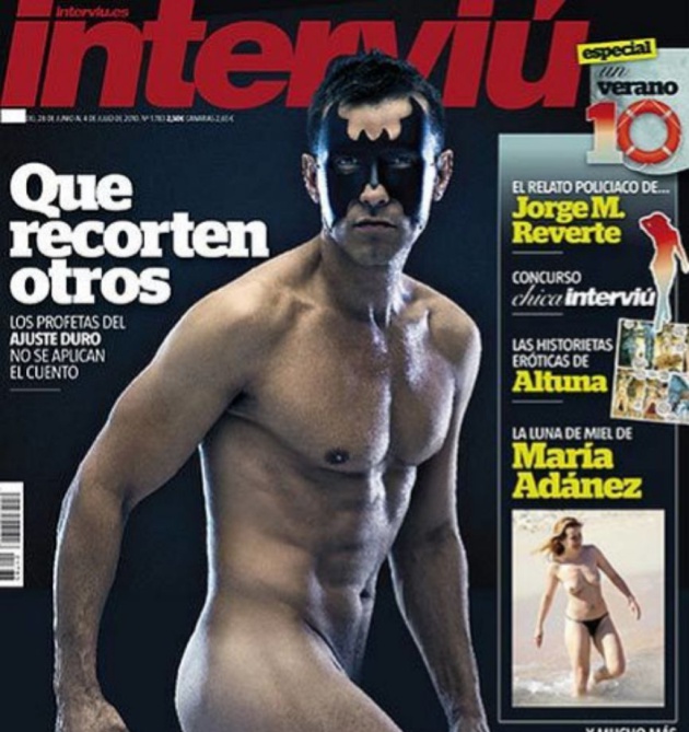 La portada de Jesús Vázquez en Interviú La portada de Jesús Vázquez en Interviú