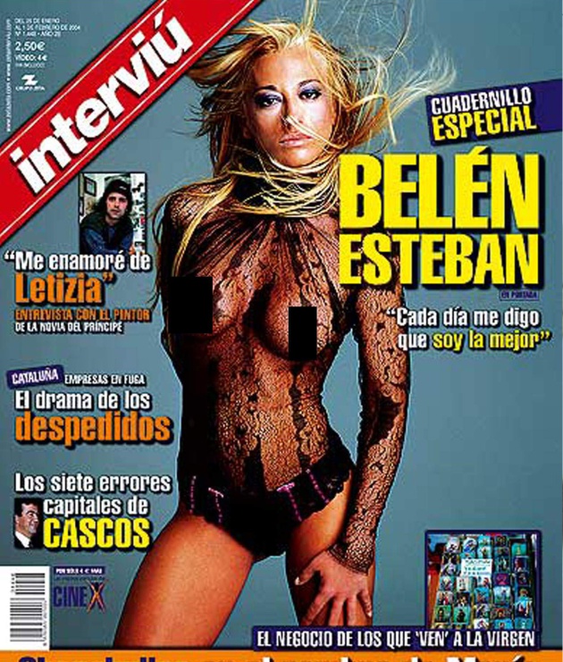 La portada de Belén Esteban en Interviú La portada de Belén Esteban en Interviú