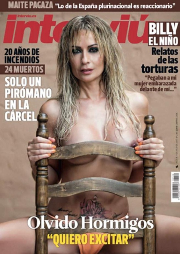 La portada de Olvido Hormigos en Interviú La portada de Olvido Hormigos en Interviú