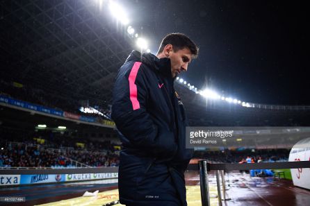 Leo Messi en el partido ante la Real Sociedad de 2015 Leo Messi en el partido ante la Real Sociedad de 2015