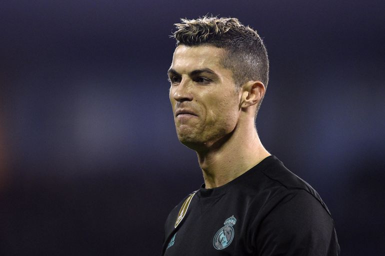 Primer plano de Cristiano Ronaldo Primer plano de Cristiano Ronaldo
