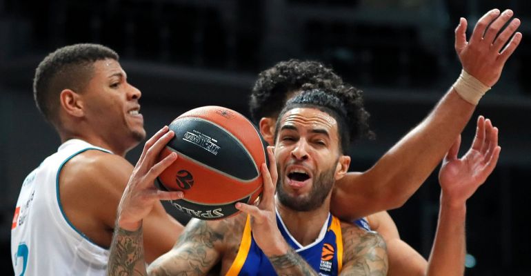 Walter Tavares, durante el partido de Moscú Walter Tavares, durante el partido de Moscú