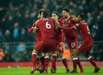 Los jugadores del Liverpool celebran un gol
