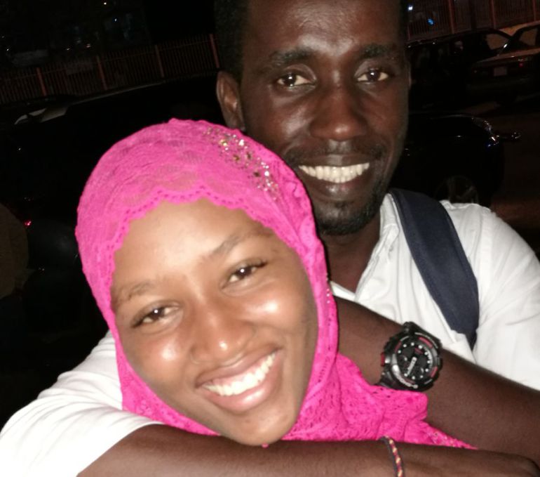 Mamadu y su mujer Marianma en Conakry Mamadu y su mujer Marianma en Conakry