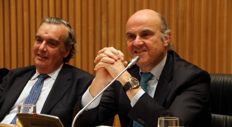 Luis de Guindos en la comisión de investigación de la crisis financiera Luis de Guindos en la comisión de investigación de la crisis financiera