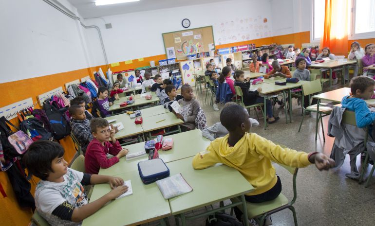 Aula del colegio público Gabriel Vallseca en Palma de Mallorca. Aula del colegio público Gabriel Vallseca en Palma de Mallorca.