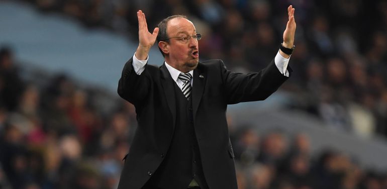 El técnico del Newcastle Rafa Benítez. El técnico del Newcastle Rafa Benítez.
