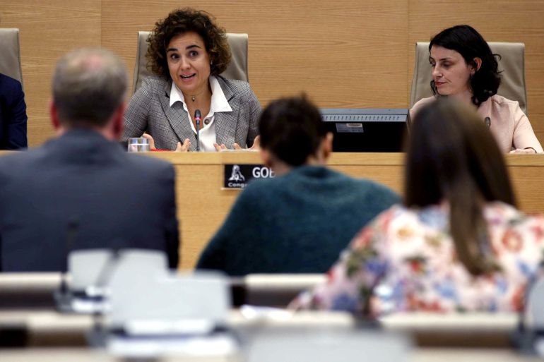 La Ministra de Sanidad, Dolors Montserrat, durante su comparecencia ante la Comisión de Derechos de la Infancia y Adolescencia La Ministra de Sanidad, Dolors Montserrat, durante su comparecencia ante la Comisión de Derechos de la Infancia y Adolescencia
