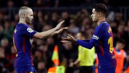 Debut de Philippe Coutinho con el Barcelona. Debut de Philippe Coutinho con el Barcelona.