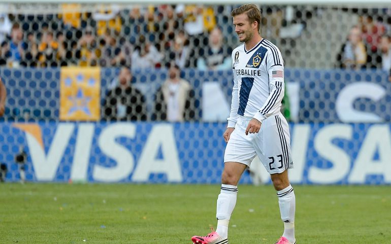 Beckham, en uno de sus últimos partidos como profesional Beckham, en uno de sus últimos partidos como profesional