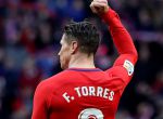 -FOTODELDIA- GRAF9283. MADRID, 28/01/2018.- El delantero del Atlético de Madrid Fernando Torres, festeja su primer gol durante el partido de liga contra la UD Las Palmas que se disputa en el estadio Wanda Metropolitano. EFE/Kiko Huesca