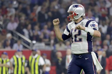 Tom Brady durante la final contra los Atlanta Falcons. Tom Brady durante la final contra los Atlanta Falcons.