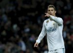 MADRID, SPAIN - FEBRUARY 10: Cristiano Ronaldo of Real Madrid CF celebrates scoring their second goal during the La Liga match between Real Madrid CF and Real Sociedad de Futbol at Estadio Santiago Bernabeu on February 10, 2018 in Madrid, Spain. (Photo by Gonzalo Arroyo Moreno/Getty Images)