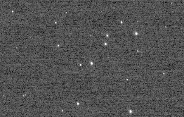 La imagen captada por New Horizons para calibrar la cámara. La imagen captada por New Horizons para calibrar la cámara.
