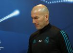 Soccer Football - Champions League - Real Madrid Press Conference - Ciudad Real Madrid, Madrid, Spain - February 13, 2018 Real Madrid coach Zinedine Zidane during the press conference REUTERS/Sergio Perez