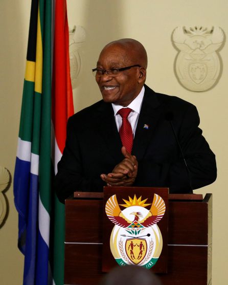 El presidente Jacob Zuma en Pretoria El presidente Jacob Zuma en Pretoria