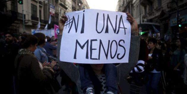 Protesta contra la violencia machista en una imagen de archivo Protesta contra la violencia machista en una imagen de archivo