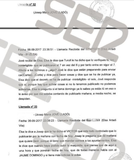La Guardia Civil señala a Elsa Artadi por su participación en la "arquitectura" del 1-0 La Guardia Civil señala a Elsa Artadi por su participación en la "arquitectura" del 1-0