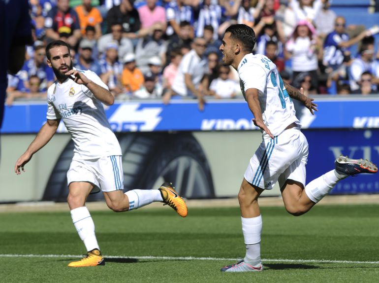 Ceballos celebra un gol al Alavés, con Dani Carvajal Ceballos celebra un gol al Alavés, con Dani Carvajal