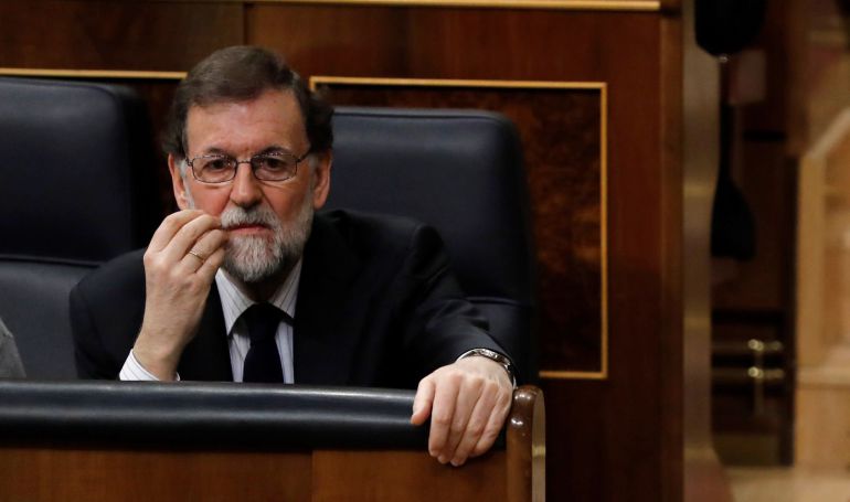 el presidente del Ejecutivo, Mariano Rajoy, durante la sesión de control al Gobierno en el Congreso de los Diputados. el presidente del Ejecutivo, Mariano Rajoy, durante la sesión de control al Gobierno en el Congreso de los Diputados.