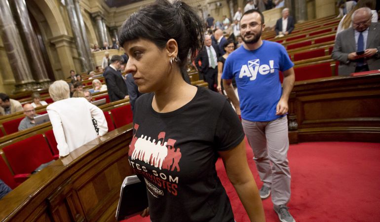 La exdiputada de la CUP en el Parlament, Anna Gabriel. La exdiputada de la CUP en el Parlament, Anna Gabriel.