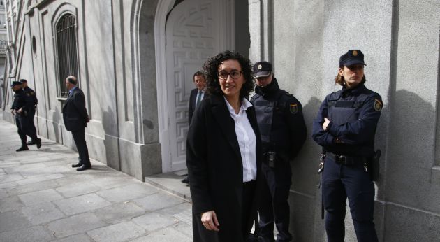 Marta Rovira sortint del Tribunal Suprem després de declarar Marta Rovira sortint del Tribunal Suprem després de declarar