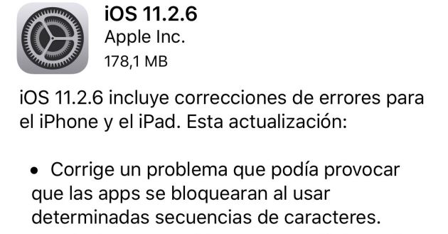 La nueva actualización corrige los errores de versiones anteriores. La nueva actualización corrige los errores de versiones anteriores.