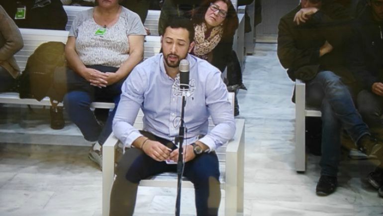 El rapero Valtonyc durante el juicio en la Audiencia Nacional El rapero Valtonyc durante el juicio en la Audiencia Nacional