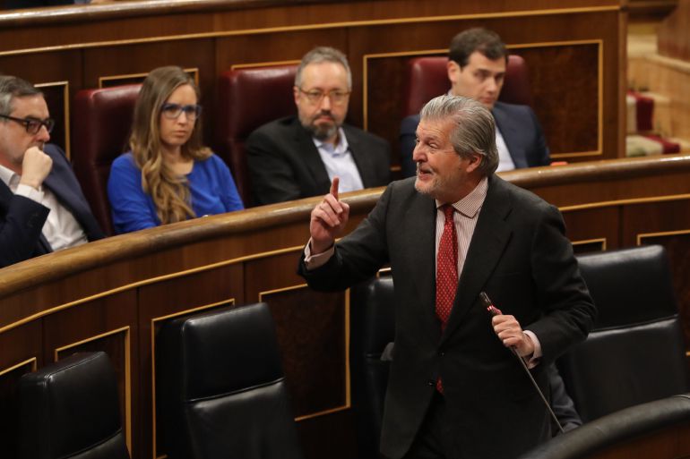 El ministro de Educación, Íñigo Méndez de Vigo, en el Congreso de los Diputados. El ministro de Educación, Íñigo Méndez de Vigo, en el Congreso de los Diputados.