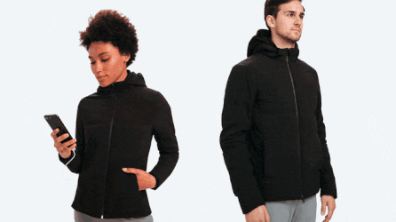 Así actúa la chaqueta. Así actúa la chaqueta.