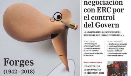 Muere Forges: "Os quiero, afirmo", la viñeta póstuma de Forges en 'El País' Muere Forges: "Os quiero, afirmo", la viñeta póstuma de Forges en 'El País'