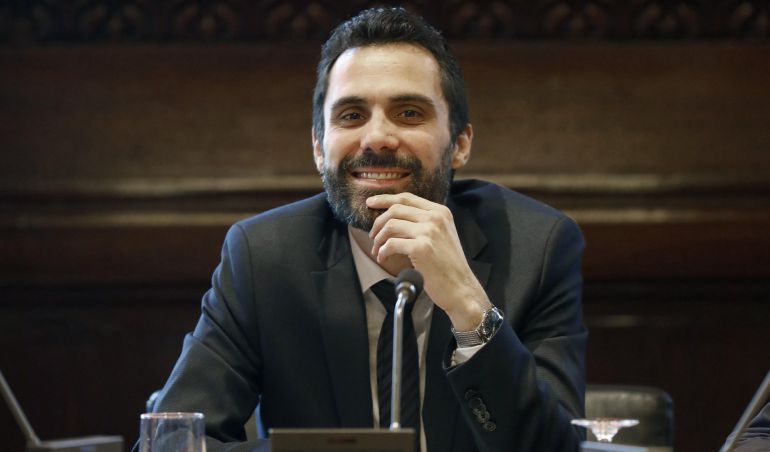 El presidente del Parlament durante la reunión de la Junta de Portavoces El presidente del Parlament durante la reunión de la Junta de Portavoces
