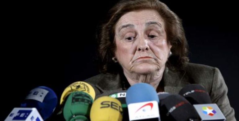 Teresa Rivero, en una comparecencia cuando era presidenta del Rayo Vallecano de Madrid Teresa Rivero, en una comparecencia cuando era presidenta del Rayo Vallecano de Madrid