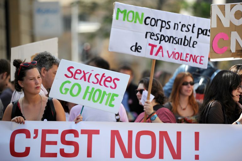 Protesta contra el sexismo en Francia. Protesta contra el sexismo en Francia.