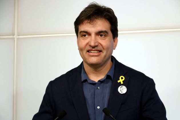 El portavoz de ERC, Sergi Sabrià, en rueda de prensa El portavoz de ERC, Sergi Sabrià, en rueda de prensa