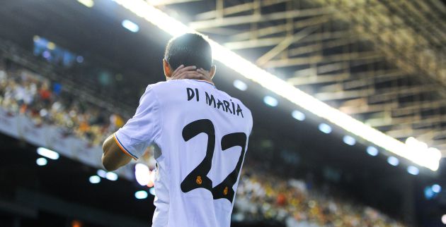 Di María, durante la final de Copa del Rey de 2014 Di María, durante la final de Copa del Rey de 2014
