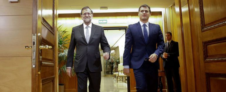 Mariano Rajoy y Albert Rivera en una imagen de archivo Mariano Rajoy y Albert Rivera en una imagen de archivo