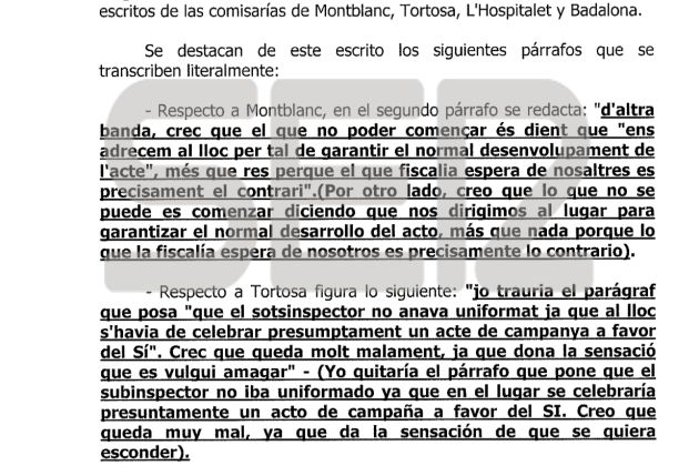 Los documentos que los Mossos querían quemar señalan a Jordi Sànchez Los documentos que los Mossos querían quemar señalan a Jordi Sànchez