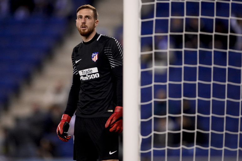El guardameta del Atlético Jan Oblak. El guardameta del Atlético Jan Oblak.