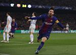 Leo Messi celebra un gol del Barcelona.