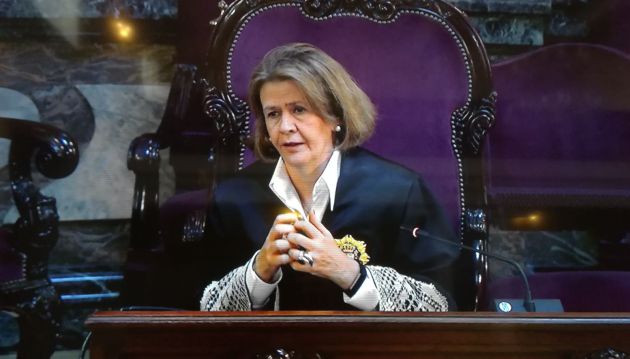 La fiscal Garrido durante su discurso La fiscal Garrido durante su discurso