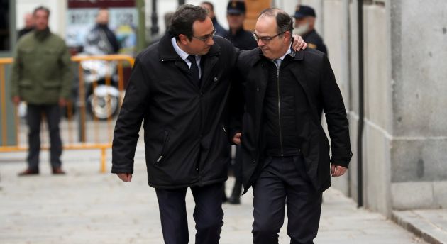 Josep Rull y Jordi Turull llegan al Supremo Josep Rull y Jordi Turull llegan al Supremo