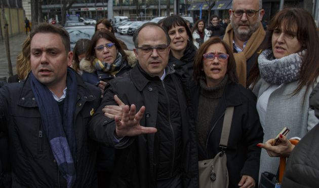 Jordi Turull ayer antes de entrar al Tribunal Supremo Jordi Turull ayer antes de entrar al Tribunal Supremo