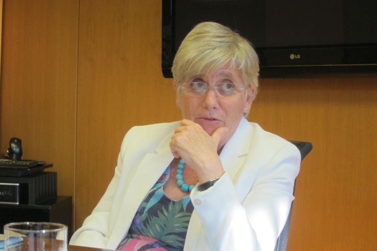 La consellera de Enseñanza, Clara Ponsatí La consellera de Enseñanza, Clara Ponsatí